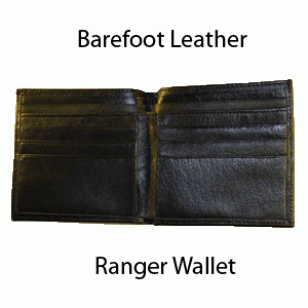 Hand Made Black Leather Wallet -  A Very Traditional Trouser Pocket Wallet In Fine English Leather -The Ranger