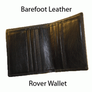 Hand Made Black Leather Wallet - A Great Value Black Leather Wallet For Everyday Use - The Rover