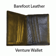 Hand Made Black Wallet - A Not-Quite-Traditional Small Black Leather Wallet -The Venture