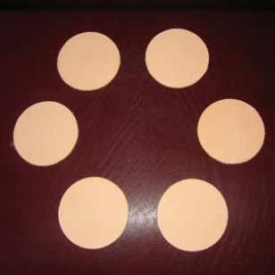 Pre-Cut Tooling Leather - 100 x 4-Inch Round Coaster Blanks