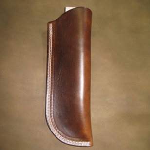 Knife Sheath 2 - Brown Leather (Wet Form) Knife Sheath To Fit Larger Handmade Bushcraft Knives