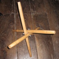 Stool Components - Sample image of stool legs complete with tri-bolt to show how they work (Not For Sale)