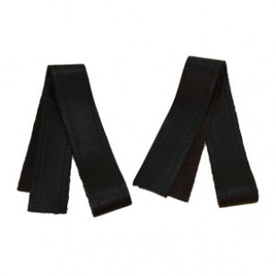 Cuff Bindings (narrow) - Dark Brown Suede