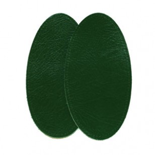 Leather Elbow Patches - (Special XL Size) Forest Green for shooting jackets and military pullovers