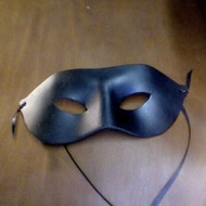 Mask - Bandit Leather Mask In Black Leather (Zorro)
