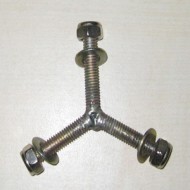 Stool Components - Tri-Bolt - Three Legged Bolt for a Three-Legged Stool