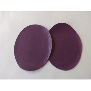 Leather Elbow Patches - (Size Large) Damson (three sizes available)