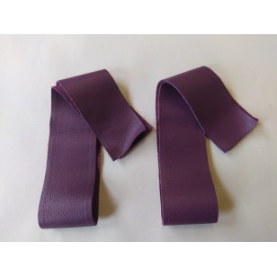 Cuff Bindings (2" wide x 22") - Damson Leather