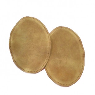 Suede Elbow Patches - (Size: Small) Dark Cream (three sizes available)