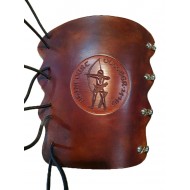 Archery Bracer - Elastic Style fits all sizes - Tooled Agincourt Archer Design