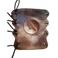 Archery Bracer - Elastic Style fits all sizes - Tooled Raven Design