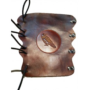 Archery Bracer - Elastic Style fits all sizes - Tooled Raven Design