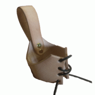 Leather Drinking Horn Strap (Natural oiled) - attaches to your belt