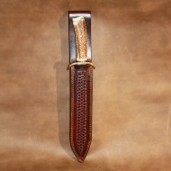 Knife Sheath - Custom Knife Sheaths Made To Order (hand tooled double edged knife sheath) - (Contact by email to get a price) DO NOT order this item