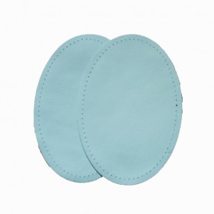 Leather Elbow Patches - (Size Small) Baby Blue (three sizes available)