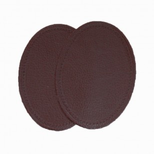 Leather Elbow Patches - (Size Large) Burgundy (three sizes available)