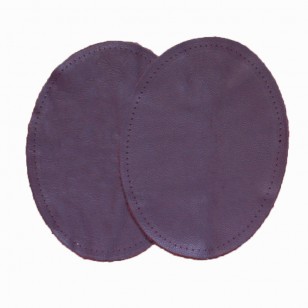 Leather Elbow Patches - (Size Small) Damson (three sizes available)