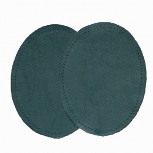 Leather Elbow Patches - (Size Large) Forest Green (three sizes available)