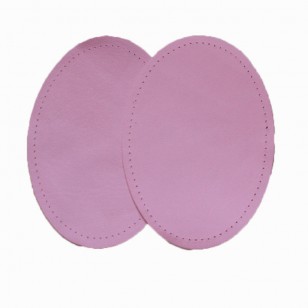 Leather Elbow Patches - (Size Large) Sugar Mouse Pink (three sizes available)