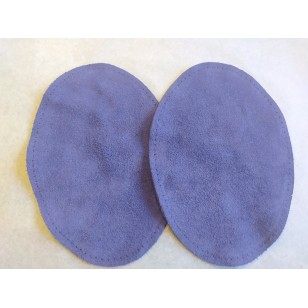 Suede Elbow Patches - (Size: Large) Light Navy Blue (three sizes available)