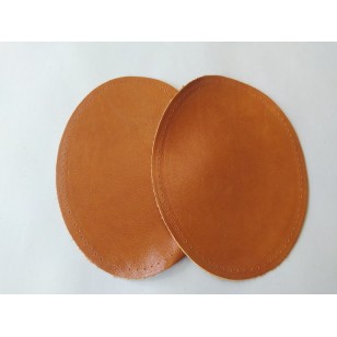 Leather Elbow Patches - (Size Large) Light Tan (three sizes available)