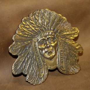 Minted Brass Buckle - Sitting Bull Chief of the Sioux