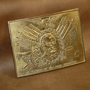 Minted Brass Buckle - Abraham Lincoln Commemorative (unpolished)