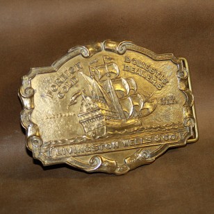Minted Brass Buckle - Livingstone Wells Gold Dealers