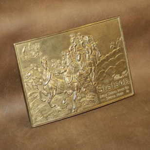Minted Brass Buckle - Stetson (unpolished)