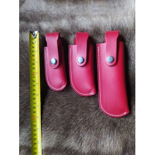Knife - Red Pouch to fit Large Folding Knife