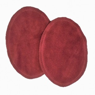 Suede Elbow Patches - (Size: Medium) Russet Red (three sizes available)