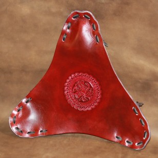 Stool Components - Leather seat with Celtic Dogs design