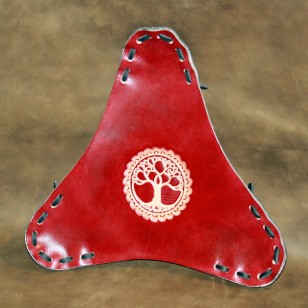 Stool Components - Leather stool seat with Tree of Life design