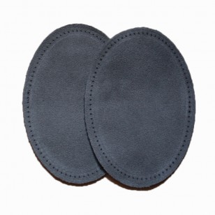 Suede Elbow Patches - (Size: Small) Grey (three sizes available)
