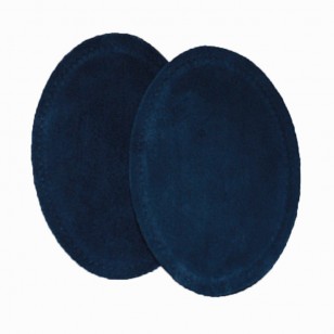 Suede Elbow Patches - (Size: Large) Navy Blue (three sizes available)
