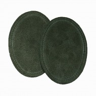 Suede Elbow Patches - (Size: Medium) Olive / Dark Green (three sizes available)