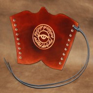Archery Bracer - Traditional style with Eye of Sauron tooling (single)