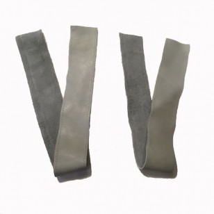 Cuff Bindings (2" wide x 22") - Grey Leather