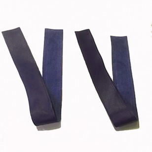 Cuff Bindings (2" wide x 22") - Navy Leather Cuff Bindings (2" wide x 22") - Navy Leather