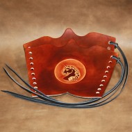 Archery Bracer - Traditional style with Unicorn tooling (pair)