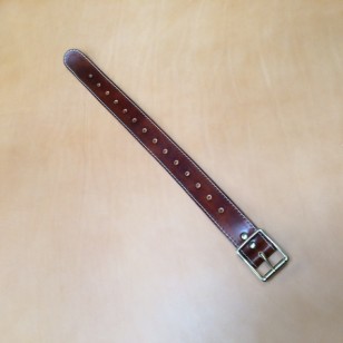 Straps - 1.5" Wide Classic Sports Car Rack 20" Extension Strap in Dark Brown Leather (SINGLE STRAP)